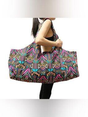 Aozora Large Unisex Yoga Bag Tote Sling Carrier Storage Pockets Light Durable